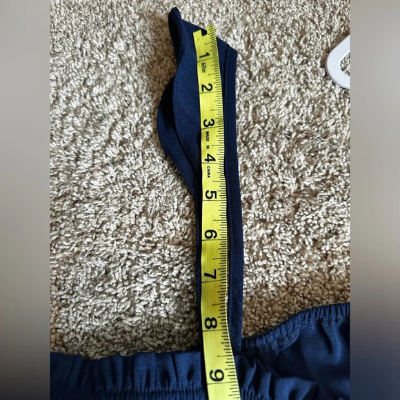 Chic Soul Navy Blue Ruched Spaghetti Strap Blouse-  Women's 2X - Picture 6 of 6